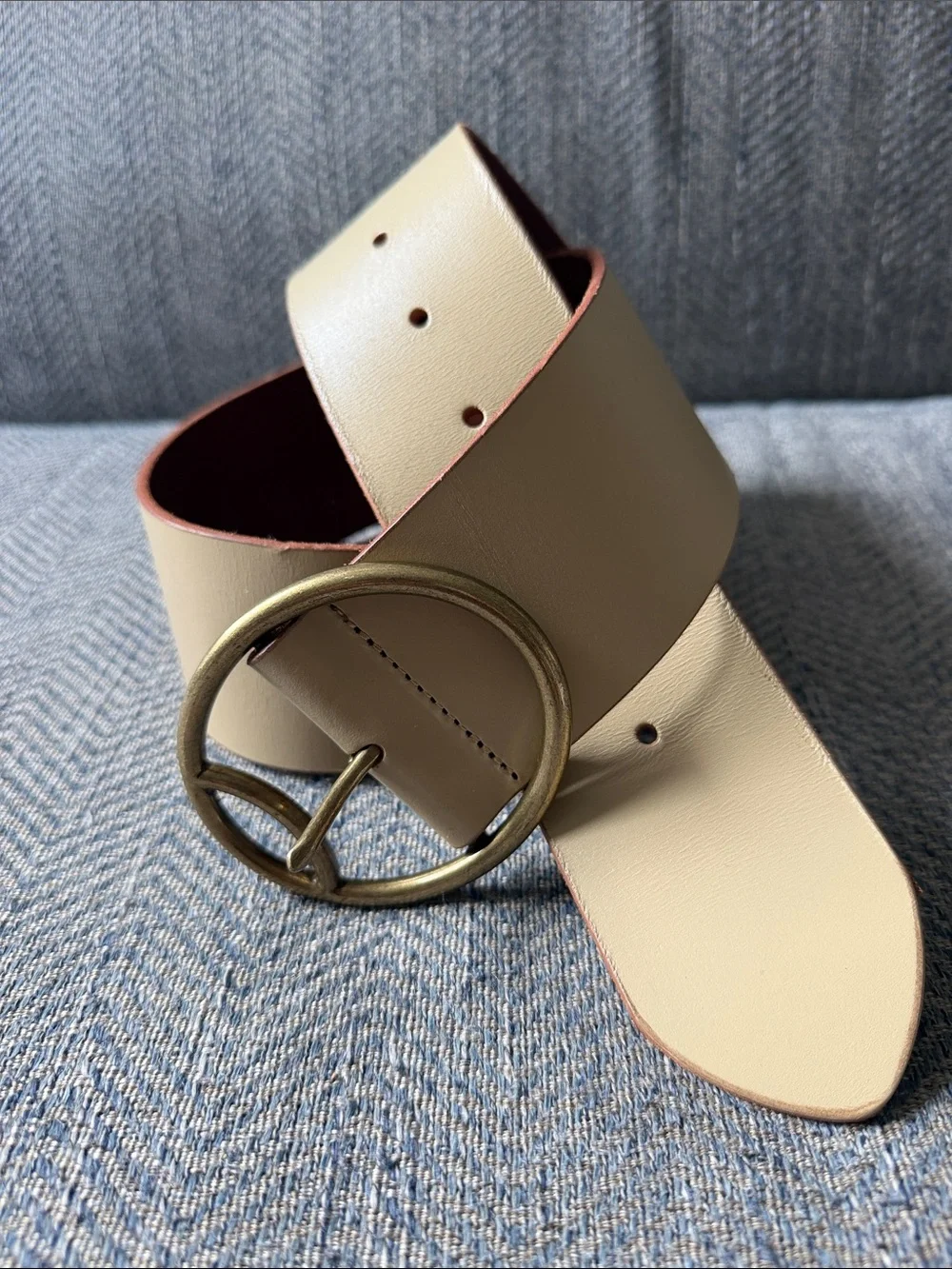 Anthropologie Women’s Tan Leather Belt Size: XS/S